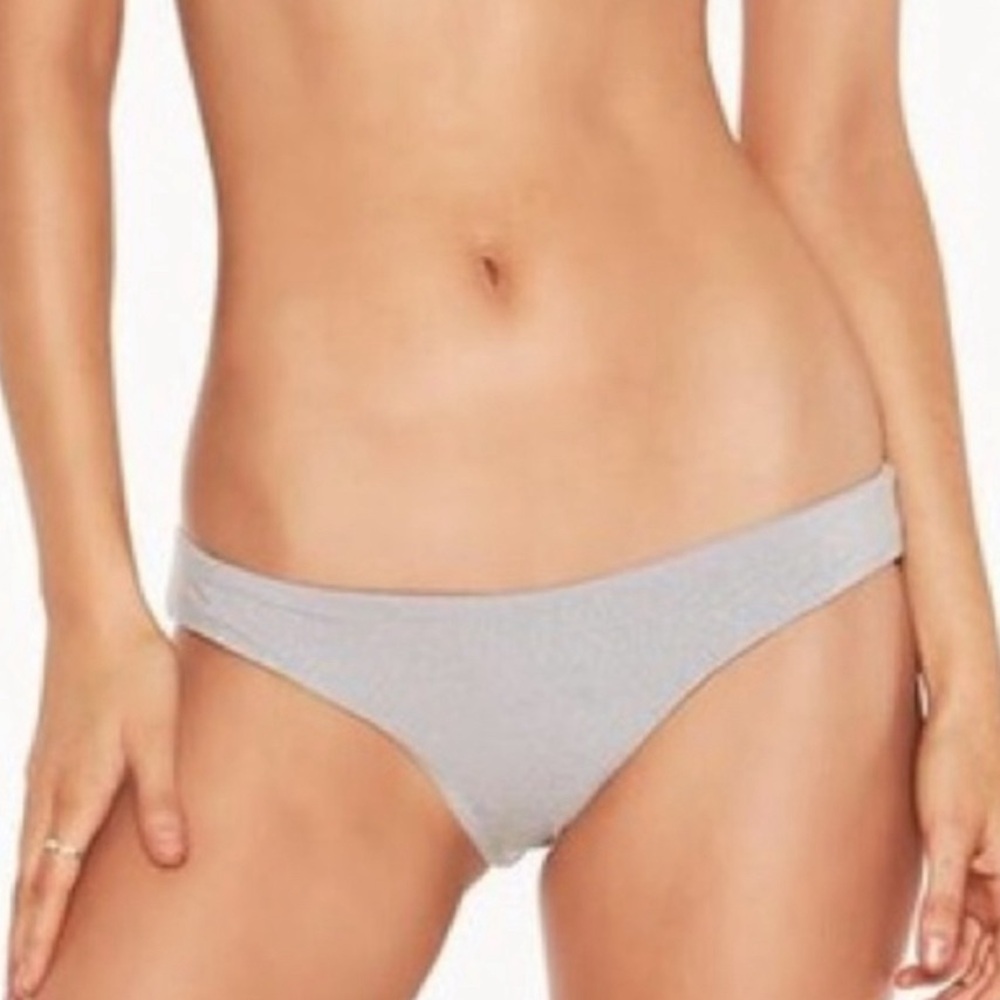 L*Space silvery GALAXY gray xs bikini bottom hipster cheeky seamless Lowrise